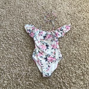 Floral one piece Arizona jean co swimsuit